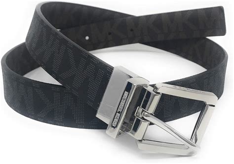 michael kors black belt with two buckles|mk belt size chart.